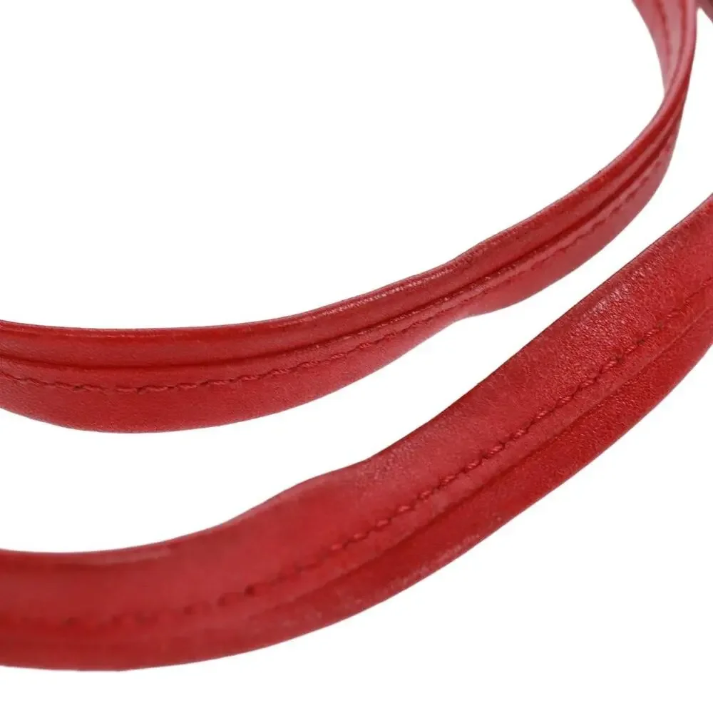 Celine Leather Horizontalkava Tote Bag Red